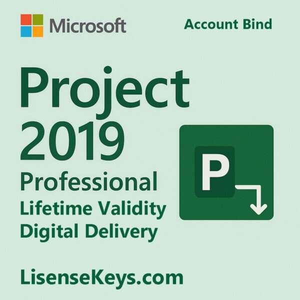 Microsoft Project 2019 Professional Account Bind Key