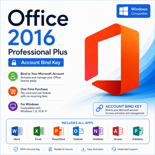 Office 2016 Professional Plus Account Bind Key by lisensekeys