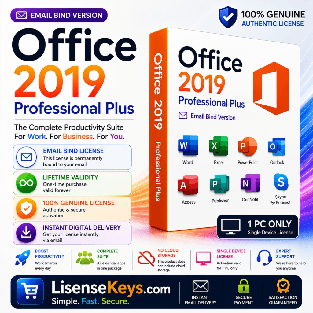 Office 2019 Professional Plus Email Bind Office 2019 Professional Plus Email Bind by Lisensekeys