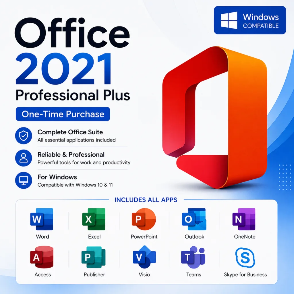 Office 2021 Professional Plus retail license key by lisensekeys