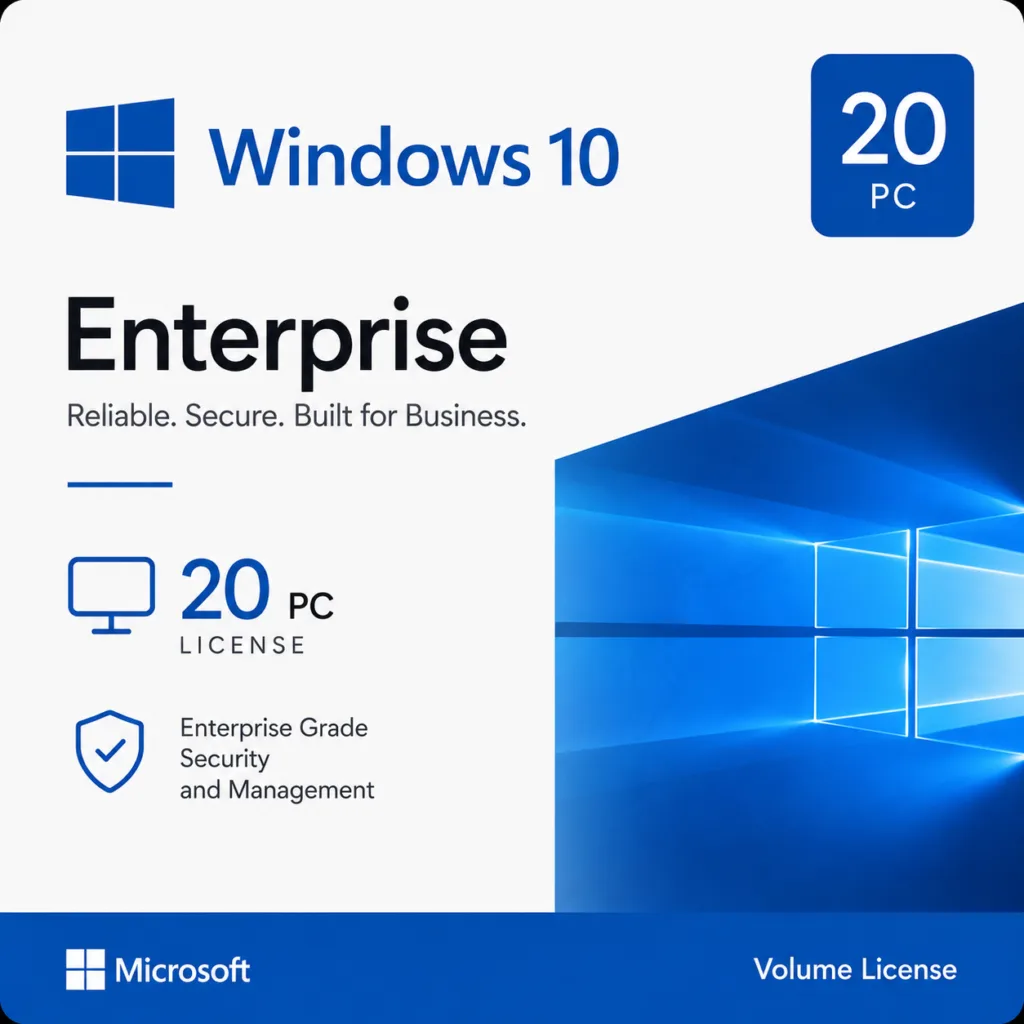 Windows 10 Enterprise 20 pc volume license for 20 pc by lisensekeys