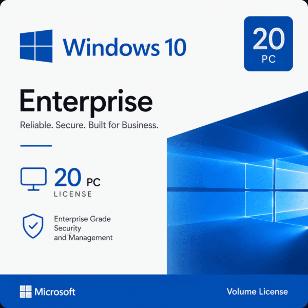 Windows 10 Enterprise 20 pc volume license for 20 pc by lisensekeys