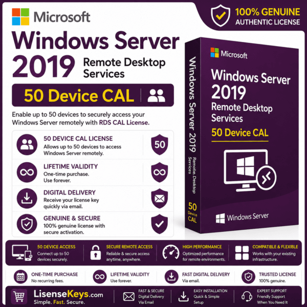 Windows server 2019 rds 50 device cal Windows server 2019 rds 50 device cal