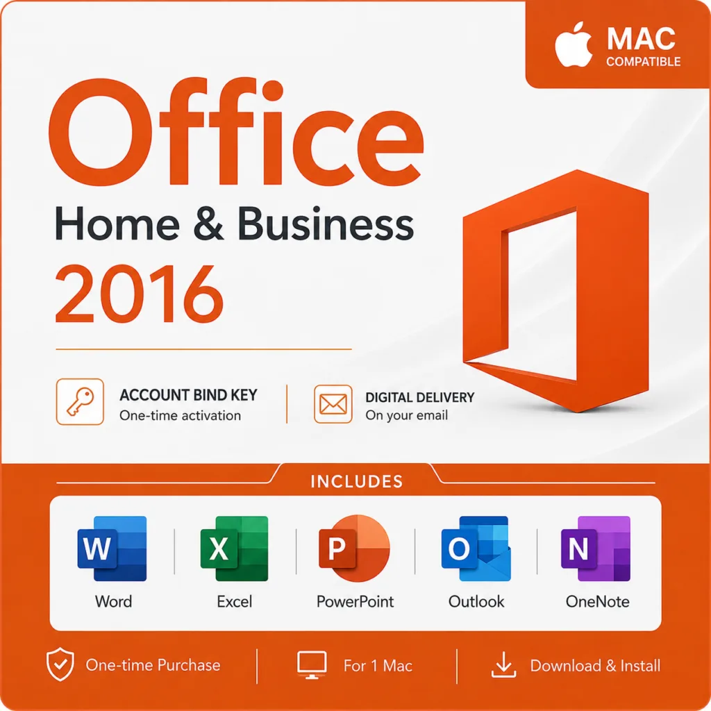 Office 2016 Home and Business for mac by lisensekeys
