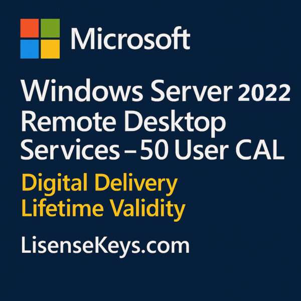 Microsoft Windows Server 2022 Remote Desktop Services 50 User CAL