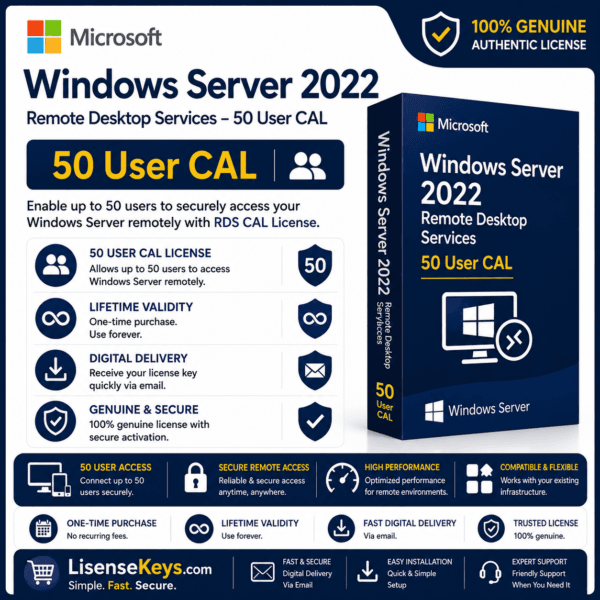 Windows Service 2022 RDS 50 User CAL