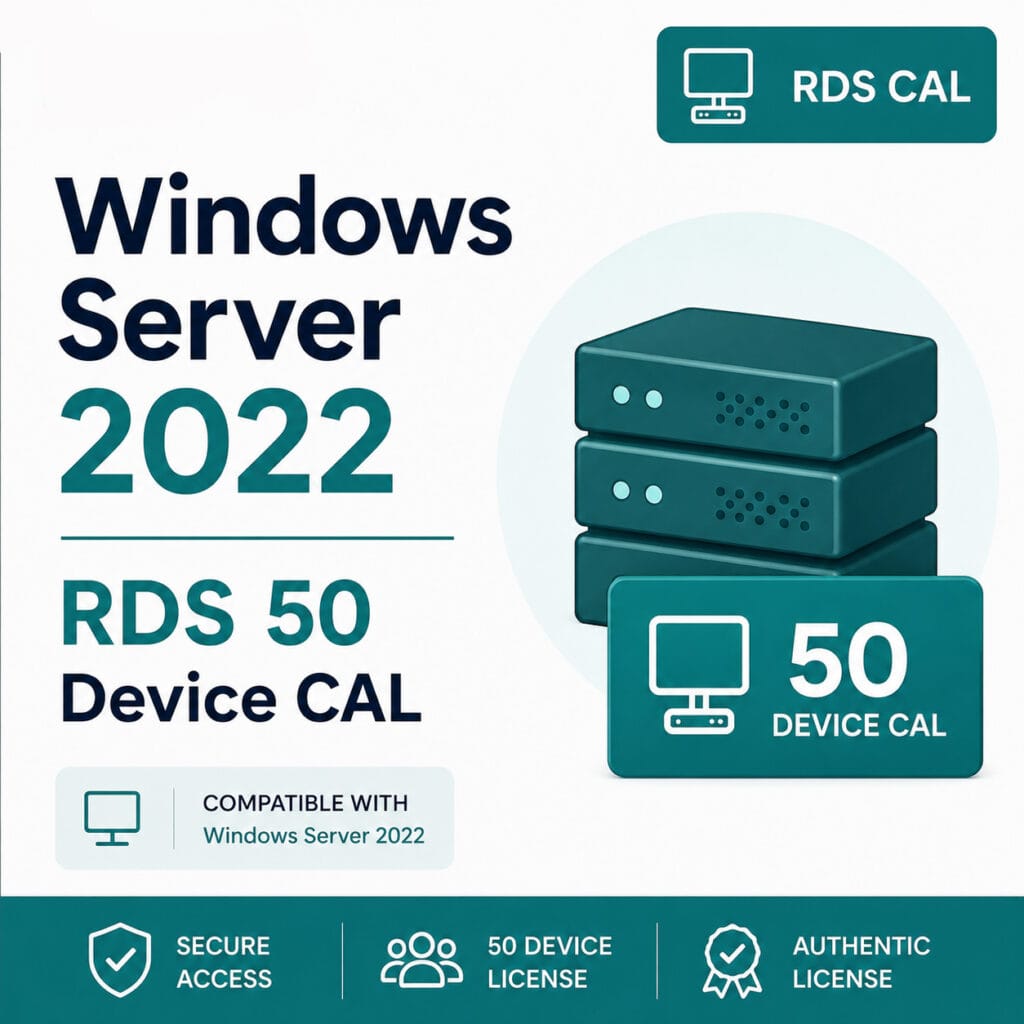 Windows Server 2022 RDS 50 Device CAL by lisensekeys