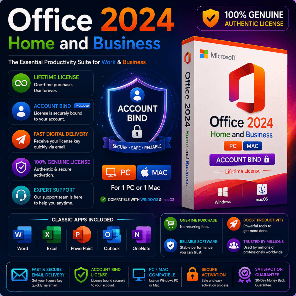 Office 2024 Home and Business by LisenseKeys Office 2024 Home and Business