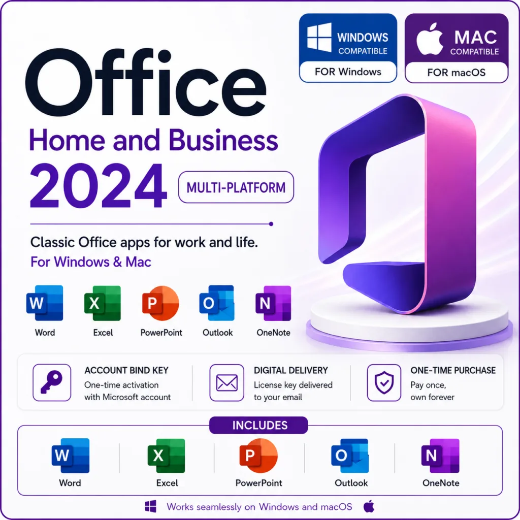 Office home and business for both windows and macos by lisensekeys