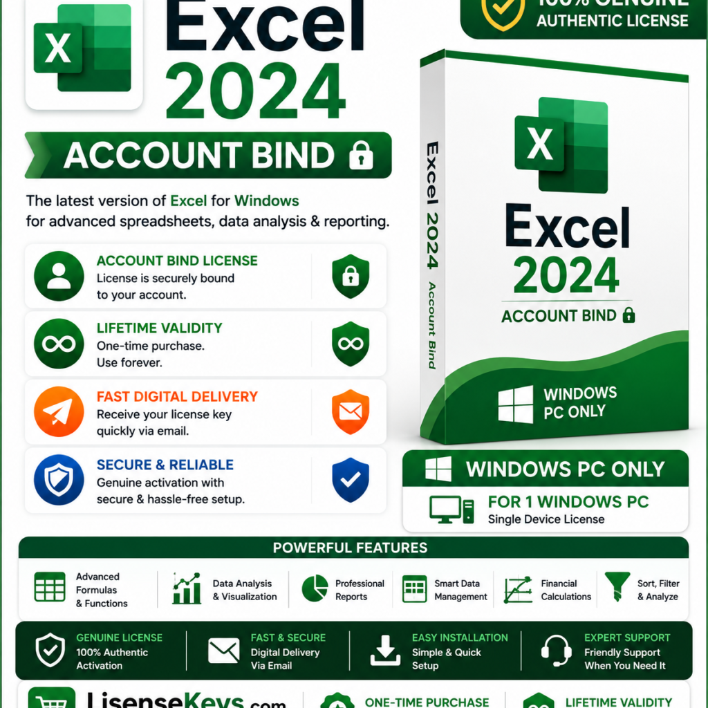 Excel 2024 for Windows Excel 2024 for Windows by Lisensekeys