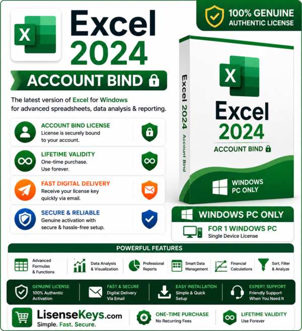 Excel 2024 for Windows Excel 2024 for Windows by Lisensekeys