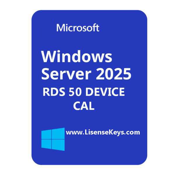 WINDOWS-SERVER-2025-RDS-50-DEVICE-CAL | LisenseKeys.com WINDOWS-SERVER-2025-RDS-50-DEVICE-CAL