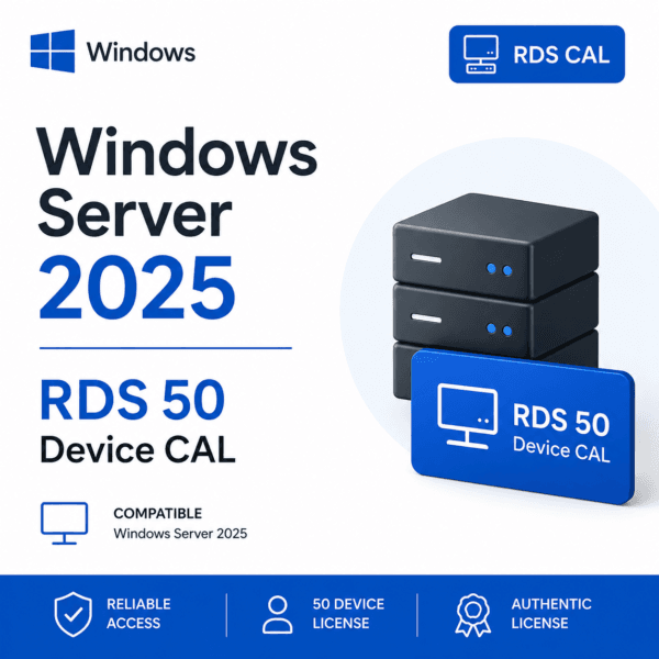 Windows Server 2025 RDS 50 Device CAL by lisensekeys Windows Server 2025 RDS 50 Device CAL by lisensekeys
