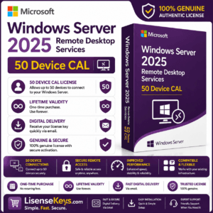 Windows Server 2025 RDS 50 Device CAL 2 Windows Server 2025 Remote Desktop Services 50 Device