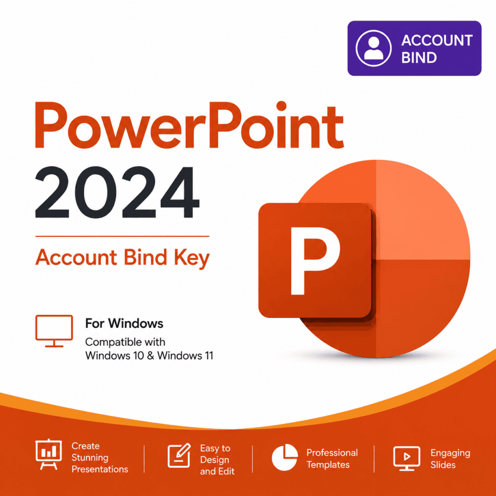 PowerPoint 2024 account bind key for windows by lisensekeys PowerPoint 2024 account bind key for windows by lisensekeys