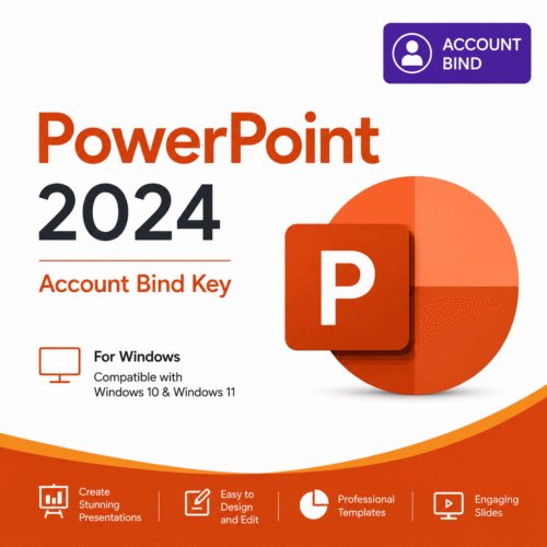 PowerPoint 2024 account bind key for windows by lisensekeys