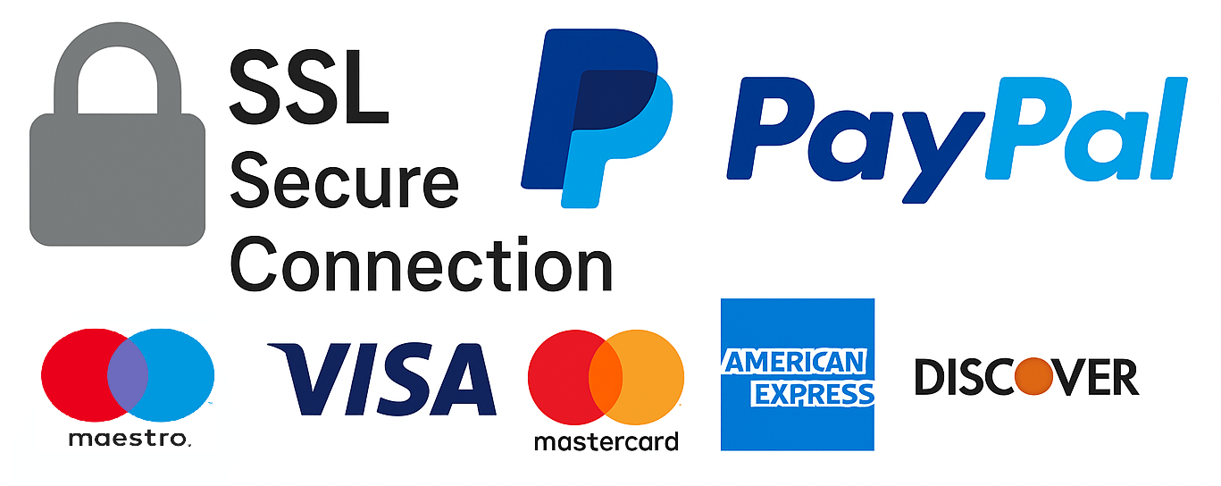 Payment secured and SSL Encrypted by PayPal
