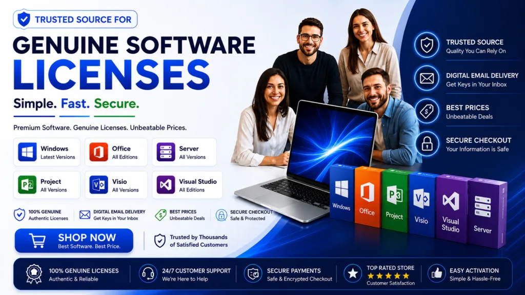 We offer license keys of various software including Windows 11 Professional, Office 2024, Project 2024 and other software
